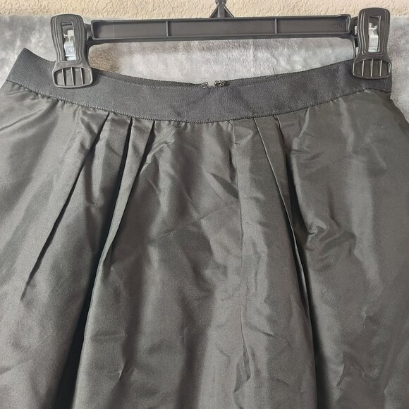 JCrew Womens Black 100% Silk Skirt Size 00 Style 32465 Formal Party Classic Goth - Picture 6 of 10